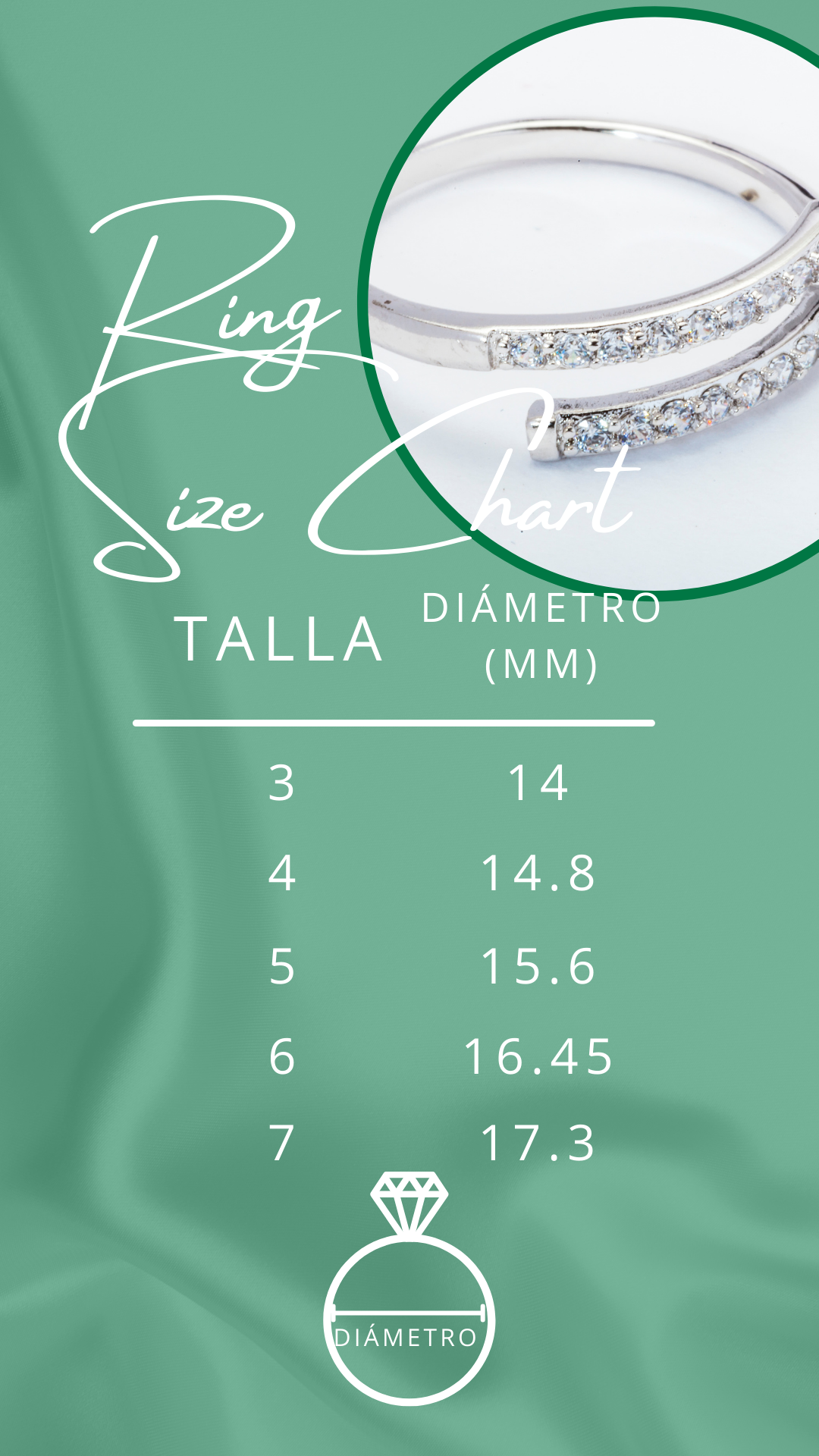 Anillo De Cristal Cruzado